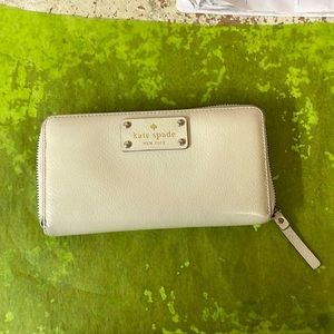 Kate spade long zip around wallet